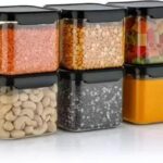 air tight kitchen storage containers set of 6 (500 ml) creonexx
