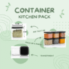 air tight kitchen storage containers set of 6 (500 ml) creonexx