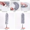 cleaning duster with 100 inches expandable pole handle